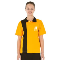 S/S Gold Polo Top