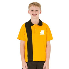 S/S Gold Polo Top