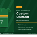 How to Choose the Right Custom Uniform For your football team